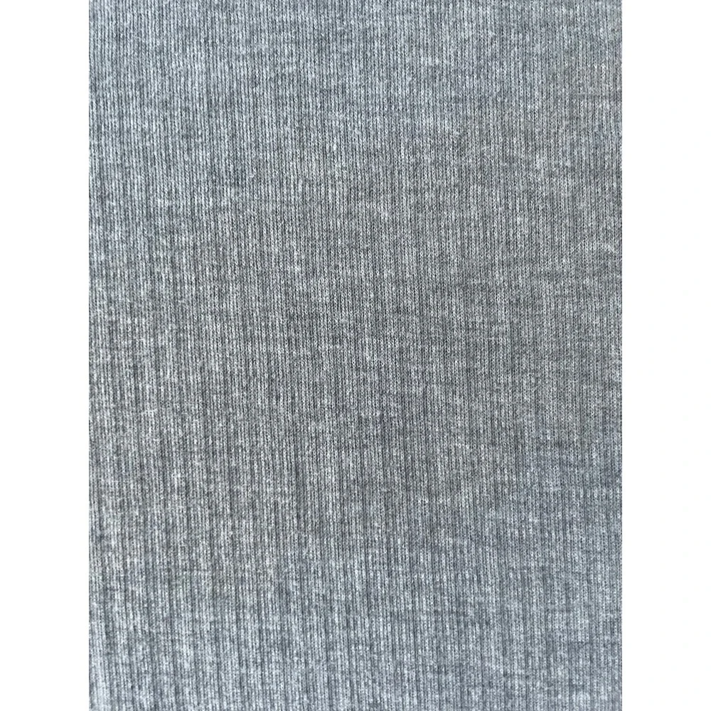 Banana Republic Mens Medium Pullover Gray Ribbed Mock Neck Henley Cotton Sweater